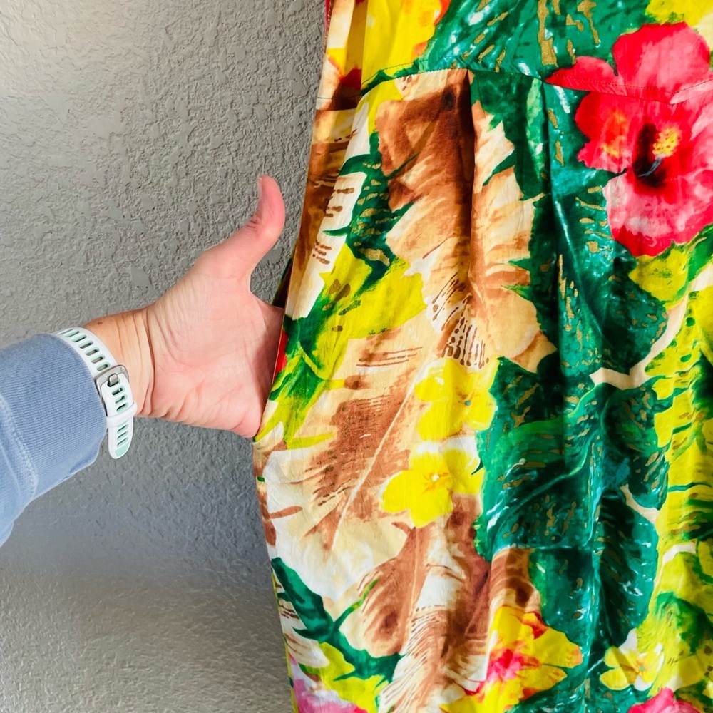 Vintage Jams World Floral Sleeveless Midi Dress - Picture 7 of 12